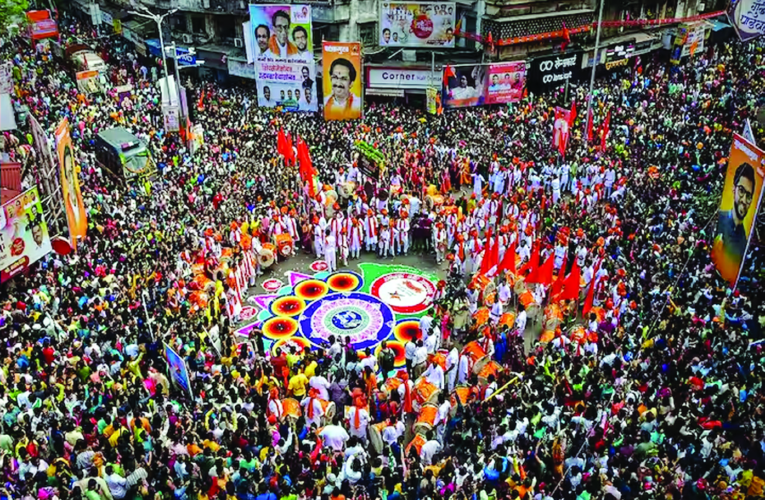 गुढीपाडव्या निमित्ताने राज्यभरात शोभायात्रा; मराठी नववर्षाचे उत्साहात स्वागत